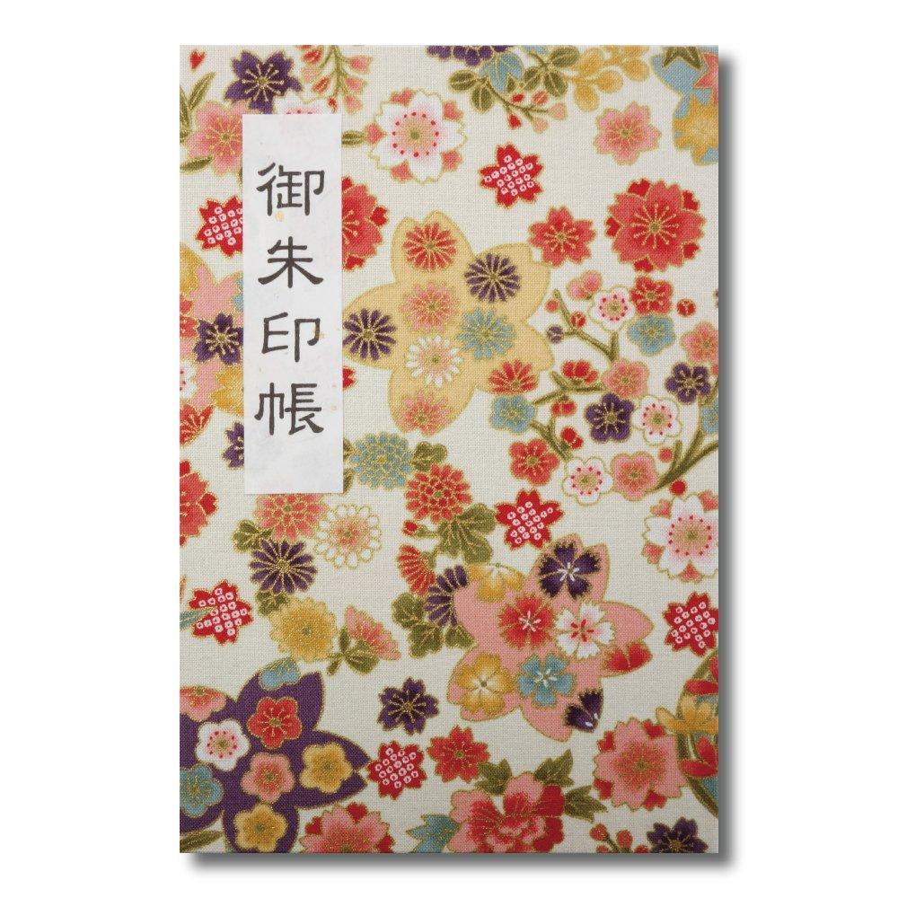 Goshuincho (stamp book), 46 pages, accordion style, with vinyl cover, includes original Hōtokudō bookmark, large size, "Shikisai Ranman" (natural colo