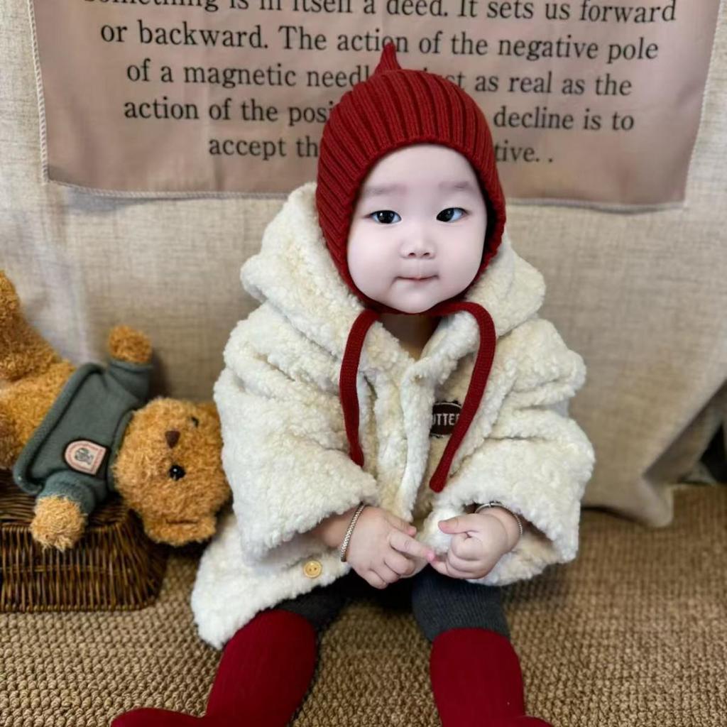 Baby-Elfen-Ohrenschützer-Strickmütze im koreanischen Stil - Niedlich und warm für Herbst & Winter