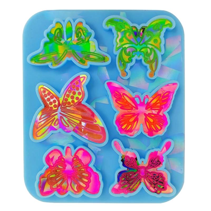Holographic- Hairpin Silicone Mold Headdress Hair Pin Decor Casting Mold Headwear Mold DIY Craft Jewelry Making Supplies