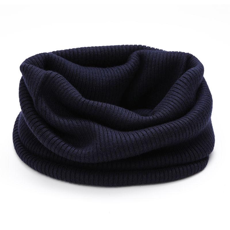 Winter Warm Cashmere Scarves Unisex Elastic Wool Knit Ring Neck Scarf Snood Female Thicken Windproof Cycling Driving Pullove O20