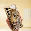 Electroplated Gold New Phone Case for Samsung Galaxy S26 Ultra S25 Plus S24 S23 S22  Tempered Glass Artistic Texture Patterns