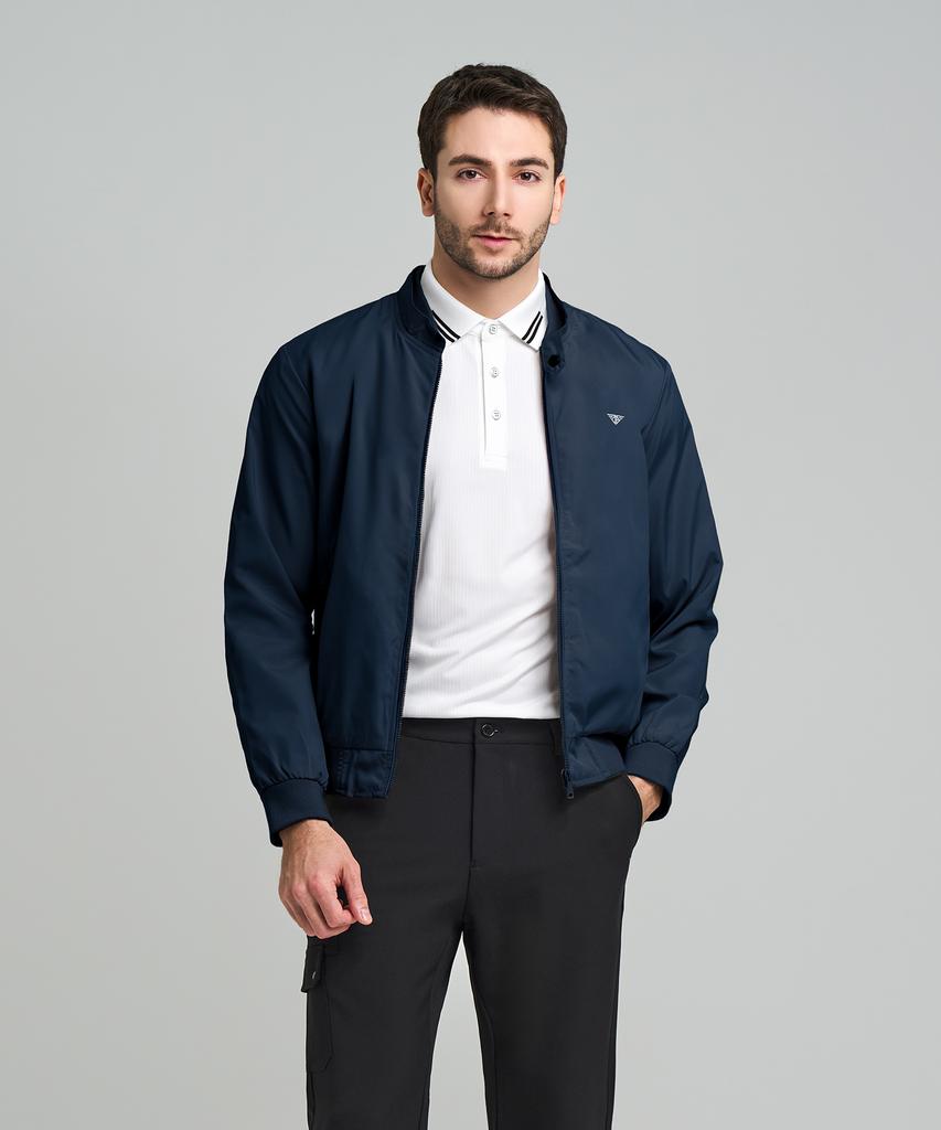 Downblow Men'S Sports Blouson Windbreaker Color Block Jumper Dbt 1860M