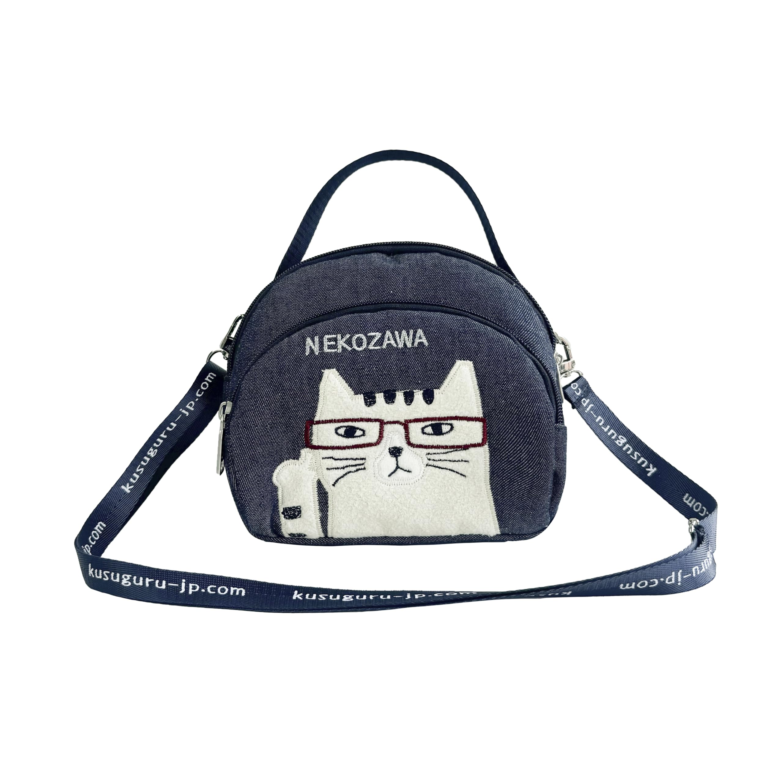 [Kusuguru Japan] Косметичка с 2 отделениями, Nekomaruke DB