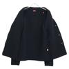 Altea Black wool x acrylic knit jacket Jacket M blackUsed