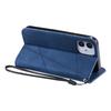For iPhone 12 Mini Case Wallet Leather Phone Cover Skin-touch Texture