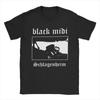 Men's Black Midi Schlagenheim Metal T Shirts Pure Cotton Tops Casual Short Sleeve Round Collar Tees Summer T-Shirts