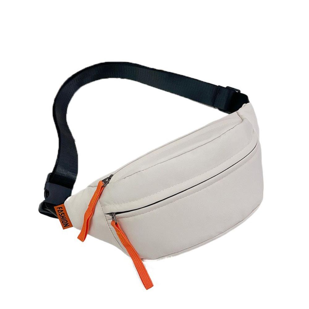 Multi-pocket Nylon Waist Bag Adjustable Shoulder Strap Diagonal Shoulder Bag Men Chest Bag  Male