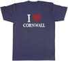 I Love Cornwall Unisexs TShirt Coastlines Cornish Pasties Tee Gift