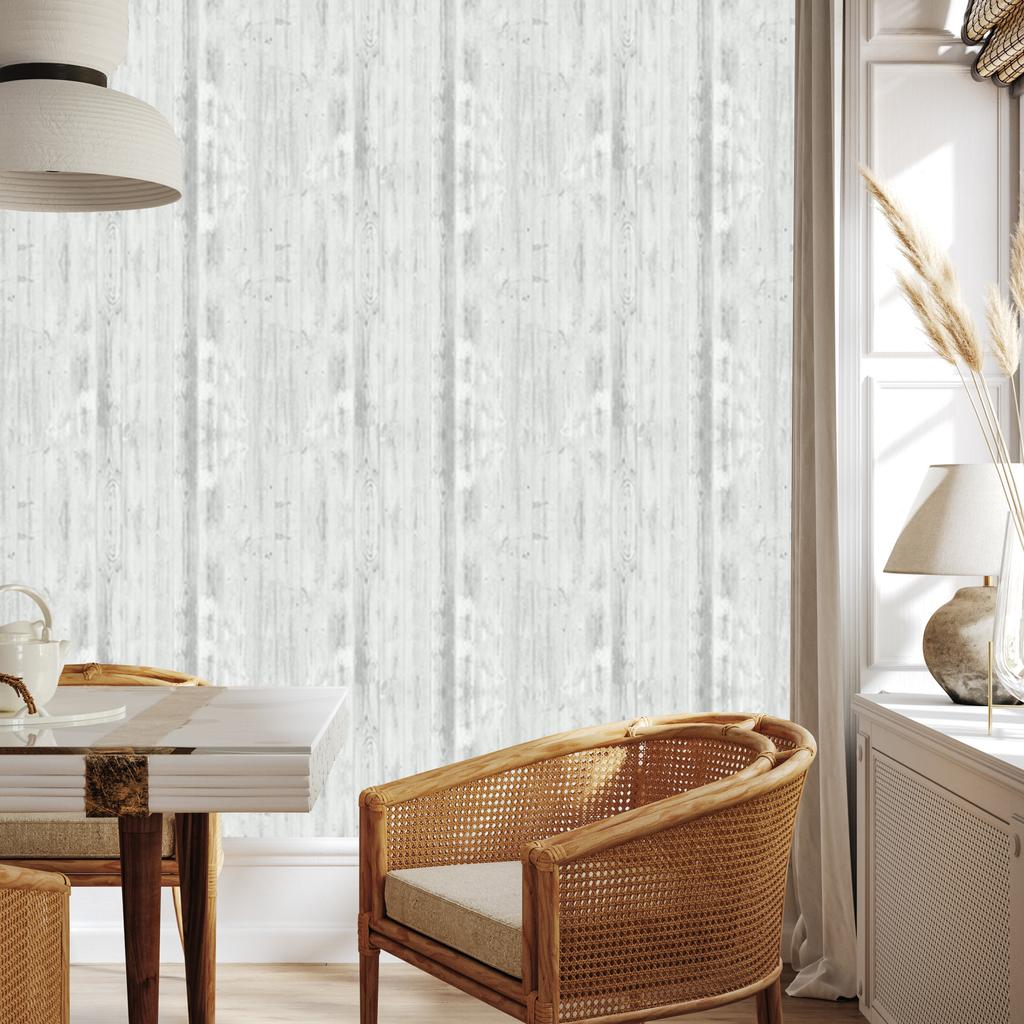 Wallpaper Fashionable light vertical wooden boards for living room and bedroom 50x1000