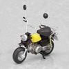 Mini Bike Yellow ABS Painted Finished Exride Ride.006 (non-scale Product)