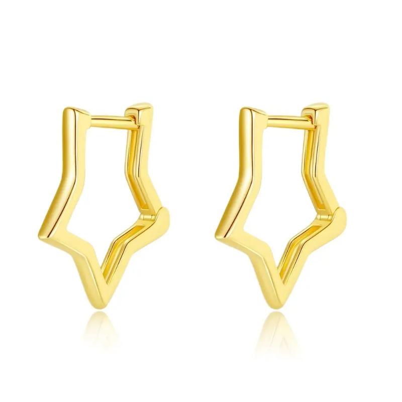 New 925 Sterling Silver Star Moon Earrings for Women Sparkling Zircon Ear Studs Luxury Romantic Fine Jewelry Gift for Girl