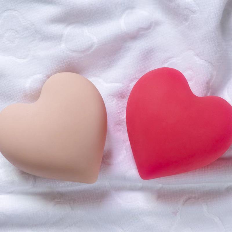 Heart-Shaped Decompression Squeeze Toy & Insertable Male Masturbator