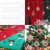 3.5" Clear Acrylic Christmas Ornament,Blank Christmas Bauble Tree Decoration Stocking Name Tag,Holiday Tags,Gift Tag