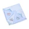 Elegant 60s Yarn Cotton Handkerchief with Butterfly Flower Lace Embroidery for Women