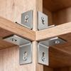 10/30pcs Universal Alloy Corner Brackets 90 Degree Right Angle Bracket for Wood Furniture Cabinet Connect Fastener Accessories