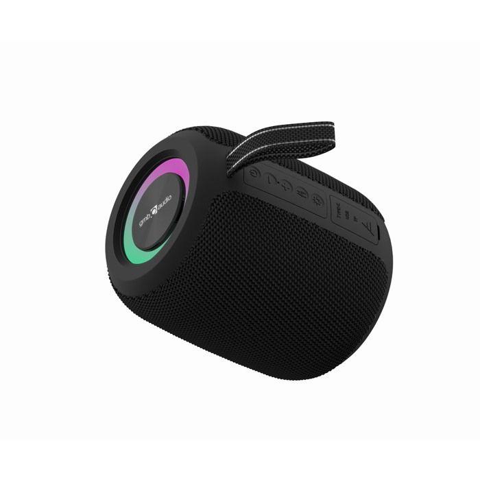 Gembird Enceinte Bluetooth Portable à LED RGB - Haut-parleur sans fil avec lumières RGB, Support MicroSD & USB, Appels mains libres,