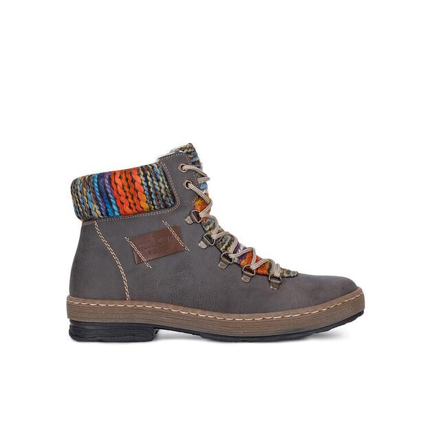 Rieker Z6743-45 Grey Ankle Boots