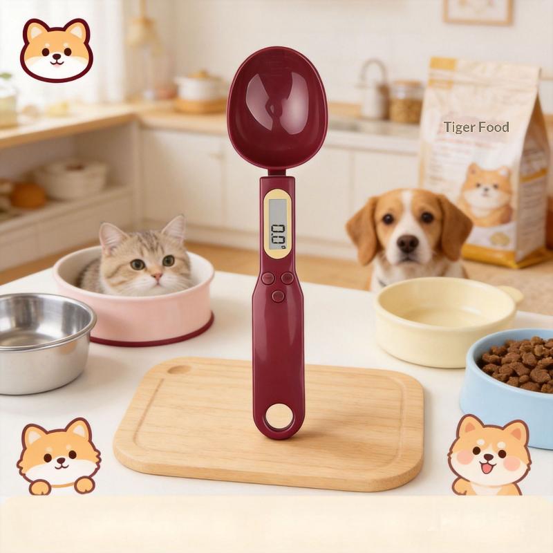 Digital Measuring Spoon Scale 0.1g Accurate 500g Capacity LCD Screen Portable Kitchen Food Scale for Baking Milk Powder Weighing