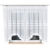 Bastia - Ready-Made Jacquard Curtain With A Cut At The Bottom - 400X160 Cm - White