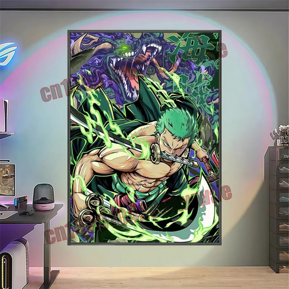 Monkey D Luffy Epic Anime Poster  Dynamic One Piece Premium Canvas Wall Decor Ideal for Bedroom  Anime Collection Fans