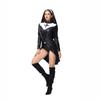 Halloween Leder Schwalbenschwanz Nonnenkreuz Cosplay Anzug sexy Uniform Bühnenauftritt Anzug