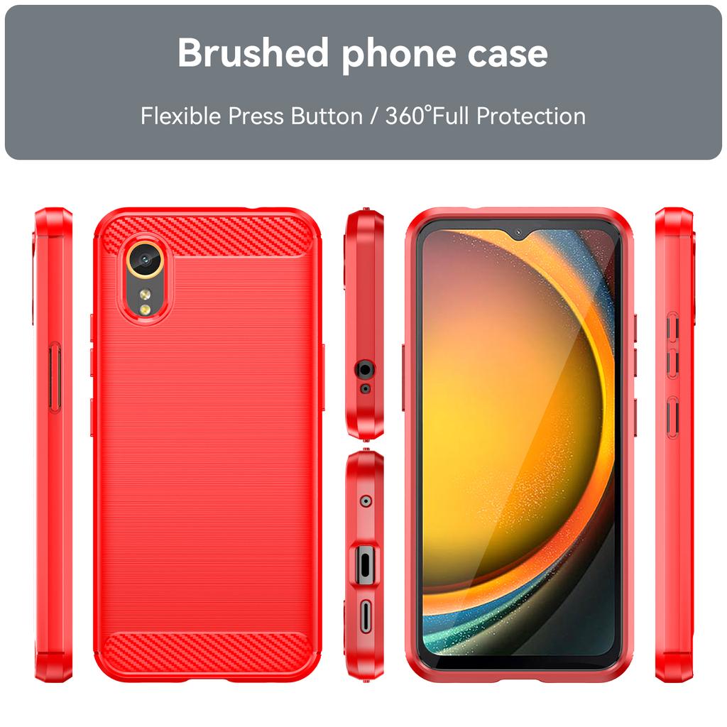 Custodia per Samsung Galaxy XCover 7, Copertura Protettiva Flessibile in Fibra TPU per Samsung Galaxy XCover 7
