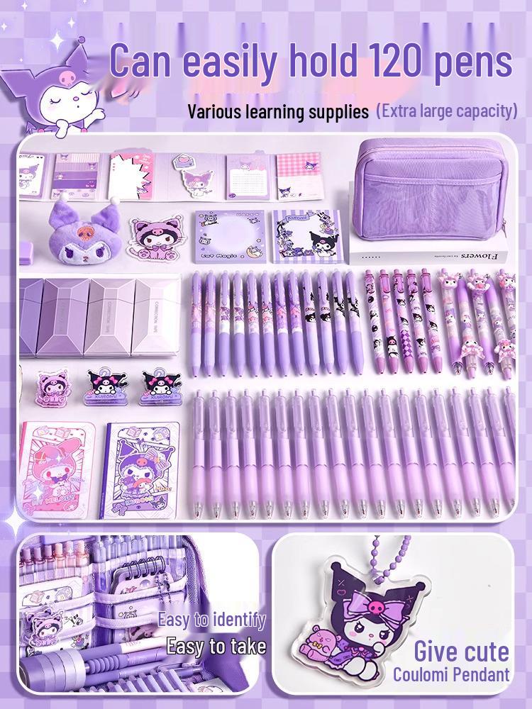2026 Girls' Pencil Case: Stylish, High-Capacity Stationery Box Set for Primary & Junior High Students