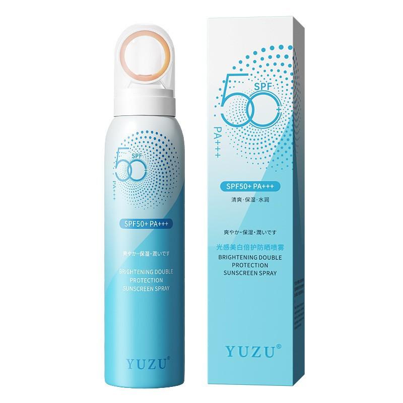 SPF50+ PA++++ Sunscreen Spray 150ml 360° Circular Nozzle Hydrating UV Block Brightening Face Body Sun Mist