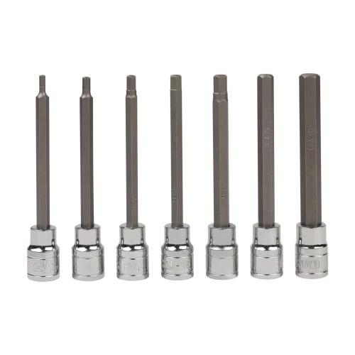 HFS (R) 7-Piece Hex Bit Socket Set with Ratchet Wrench