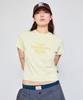 LMC Wm Fn Doodle Cropped Tee Lime