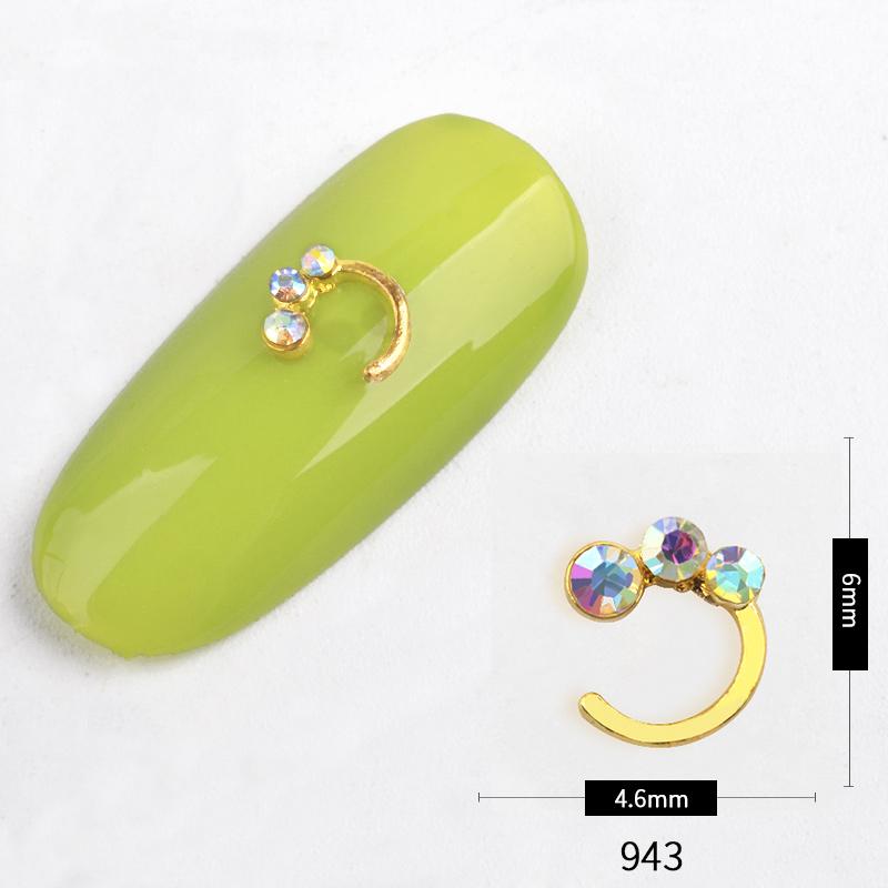 5pc/pack Nail Rhinestone 3D Acrylic Tips DIY Decoration Nail Art Manicure