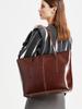 Spacious Solid Tote Bag for Women Casual Shoulder Handbag for Work Commute and Shopping