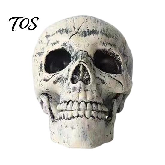 Creepy Skeleton Party Props Realistic Stake, Spooky Halloween Skull Hand Yard Easy Assembly Garden Ornaments Sign for Outdoor Lawn Graveyard