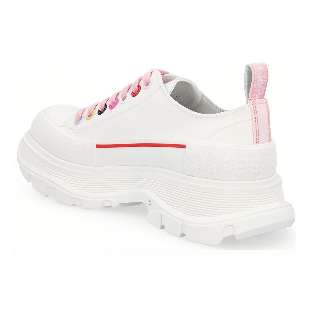 Alexander McQueen Tread Slick Low Lace Up White Multi Women's 611705W4MVV9650