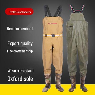 Waterproof Wear-Resistant Fishing Waders with Non-Slip Boots