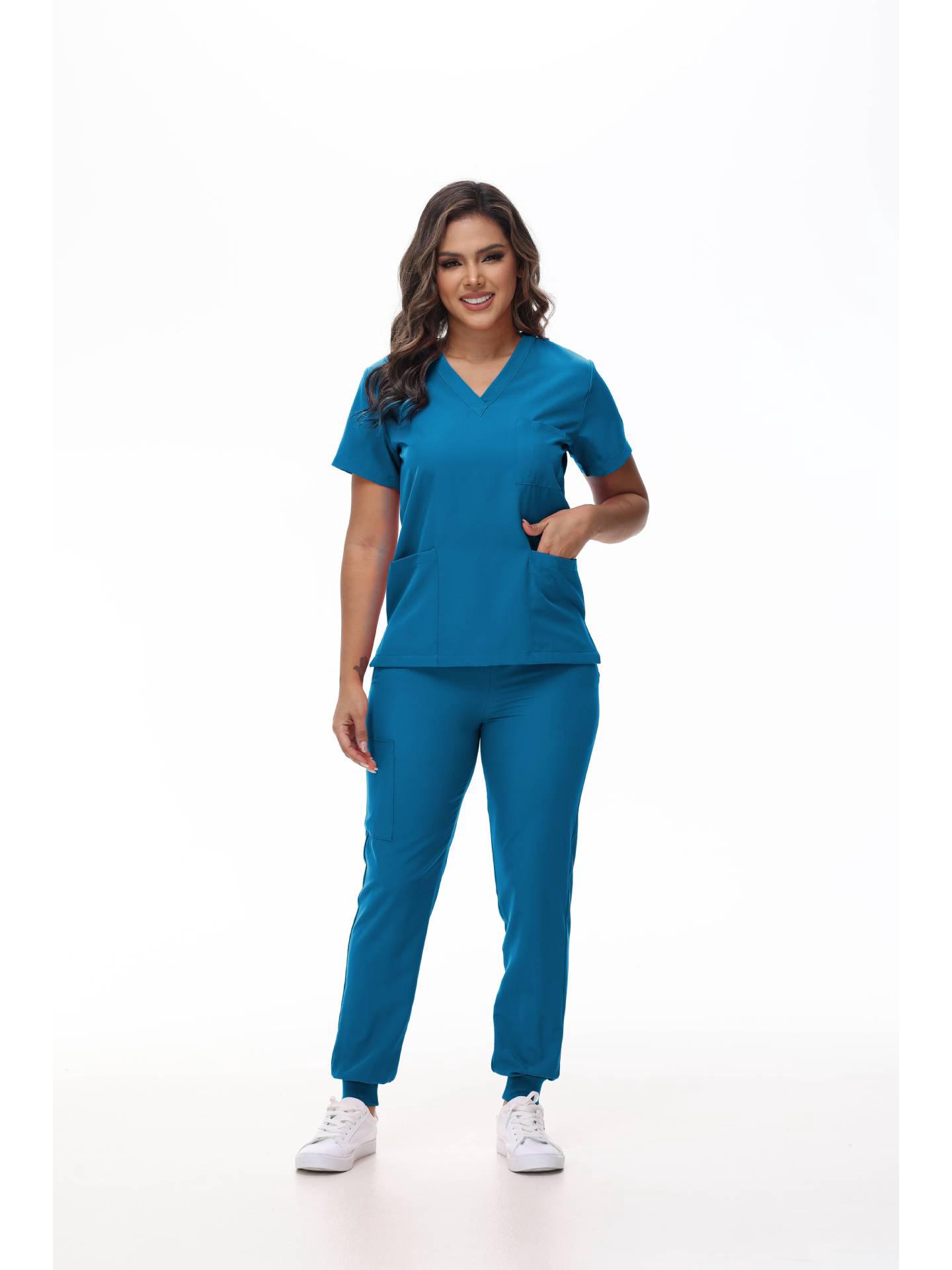 

Быстросохнущий медицинский костюм-скраб для стоматологического, хирургического и сестринского персонала XL лазурь