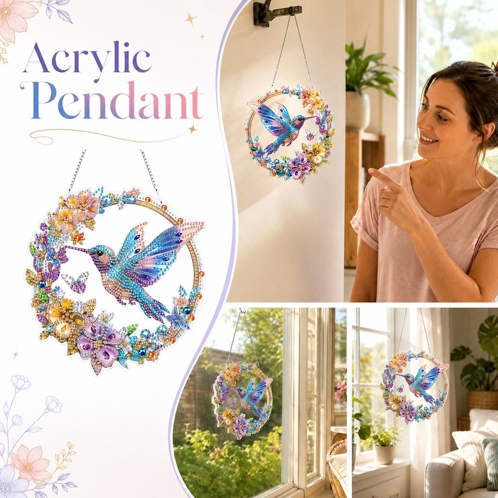Little Bird Acrylic Hanging Ornament for Home Decor