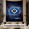 Custom Text Tapestry Hamburger SV Print Wall Tapestry Indoor Living Room Wall Decor