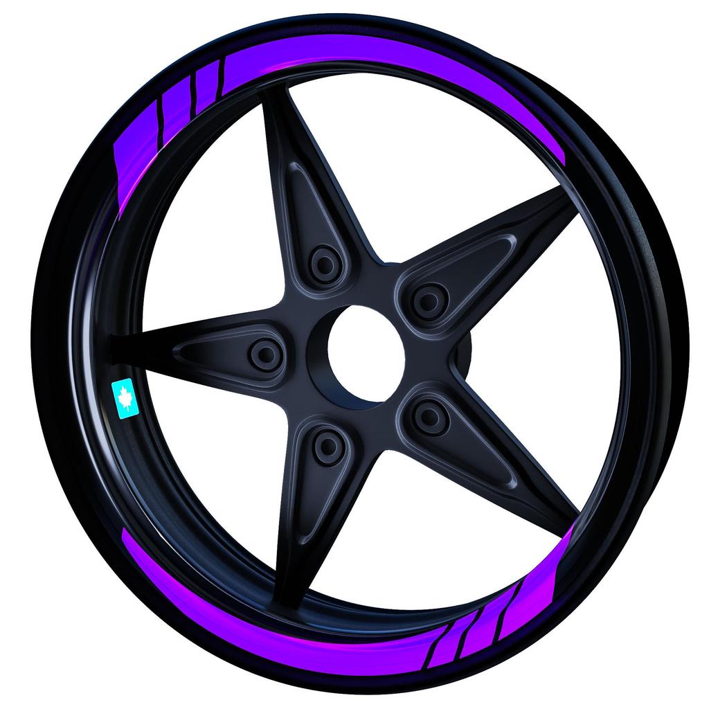Purple Rim Sticker Satın alın Moto GP Eggplant Purple Inner Rim Tape Wheel Stripes Decals ...