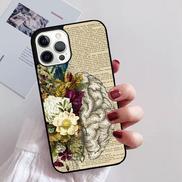 Anatomy Brain Phone Case For iPhone 17 Air 16 15 14 13 12 Pro Max Plus Max Cover Shell coque