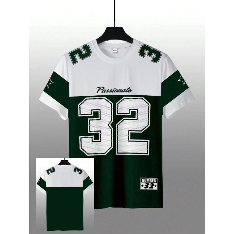 Camiseta Casual de Verano para Hombre con Estampado Digital, Cuello Redondo y Manga Corta, Tejido Cómodo, Transpirable y de Secado Rápido