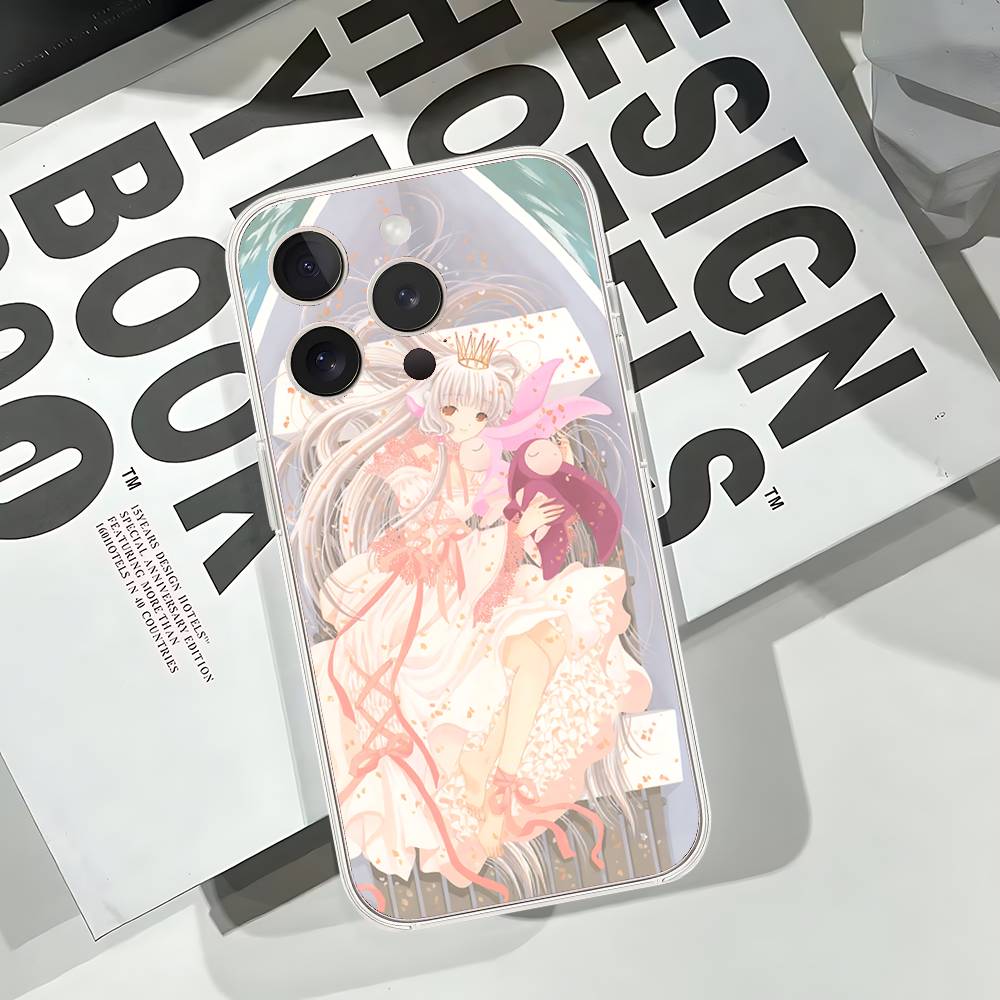 Cute Chobits Phone Case Soft Transparent Case For IPhone 17 16 15 14 13 12 11 Pro Max Mini Plus Cover Case
