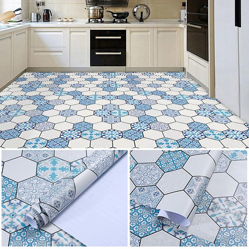 1Roll Cabinet Stickers Home Decoration PVC Waterproof Wallpaper Embossed Textured Wall Sticker Kitchen Self Adhesive Countertop