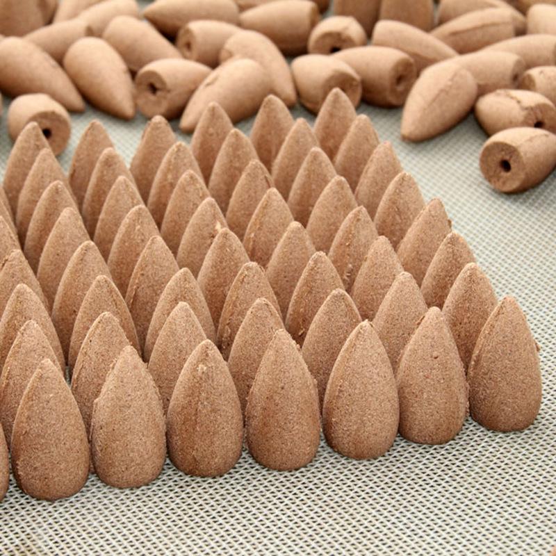 Natural Backflow Incense: Floral, Sandalwood, Mugwort, Cliff Cypress Cones Lavender Scent [1KG ~550 pieces]