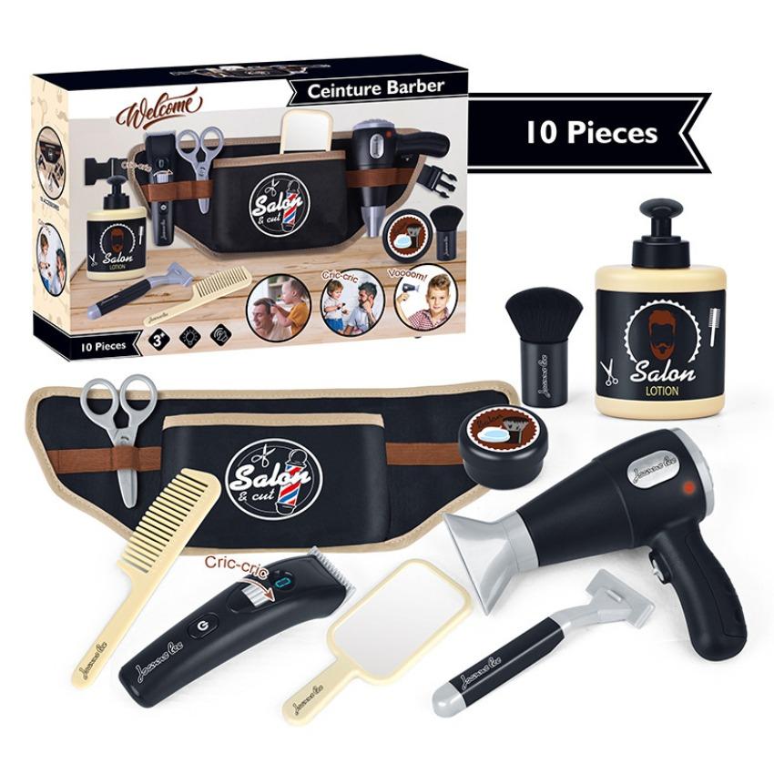 

Simulation Hair Styling Salon Shaving Set Fashion Makeup Set Toy for Birthday Party Dress Up Game Gift Kids Pretend Play Toys