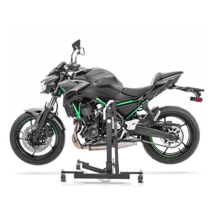 Central Motorcycle Lift - ConStands Power-Evo - Compatible Kawasaki Z 650 - Capacity 300 Kg - Lightweight 17 Kg