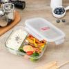 LocknLock Heat-Resistant Glass Divided Lunch Box