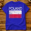 Vintage Poland Polish Flag Pride Gift Cotton T Shirt For Unisexs Summer Poland Polska Polish Tshirts Harajuku Tee Shirt Clothing