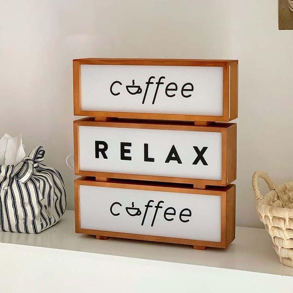 Glowing Effect Sleeping Lamp USB Desktop Ornament Lamp Toilet Wooden Acrylic Night Light  Kids Room
