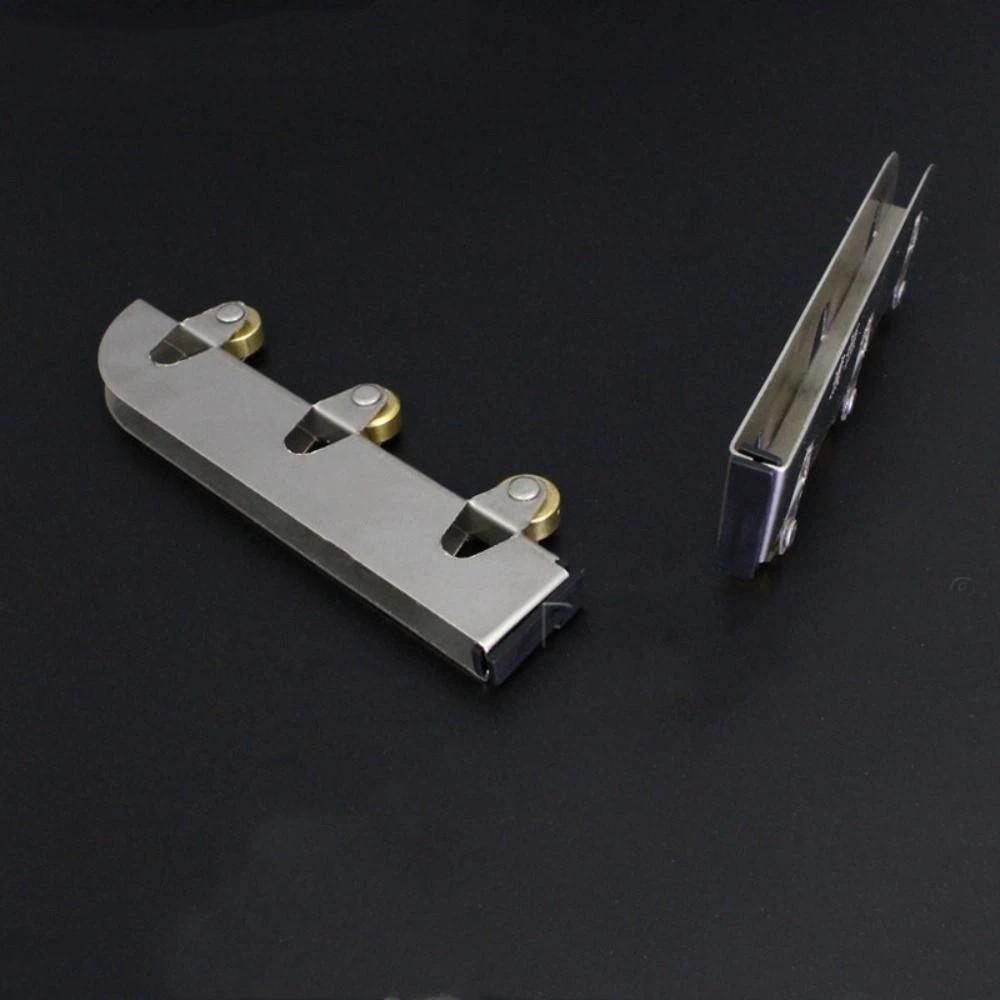 4PCS/Set 3 Copper Wheels Pulley Roller Wear-resistant Track Wheel for 5-8mm Thick Glass